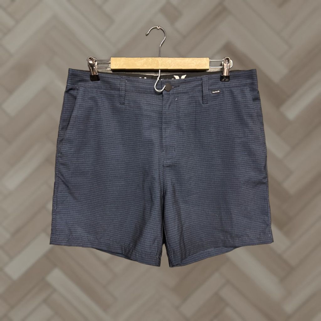 Hurley Hurley Check Walk Shorts Black Blue Performance Chino Shorts - Men 34 Size US 34 / EU 50 - 1 Thumbnail