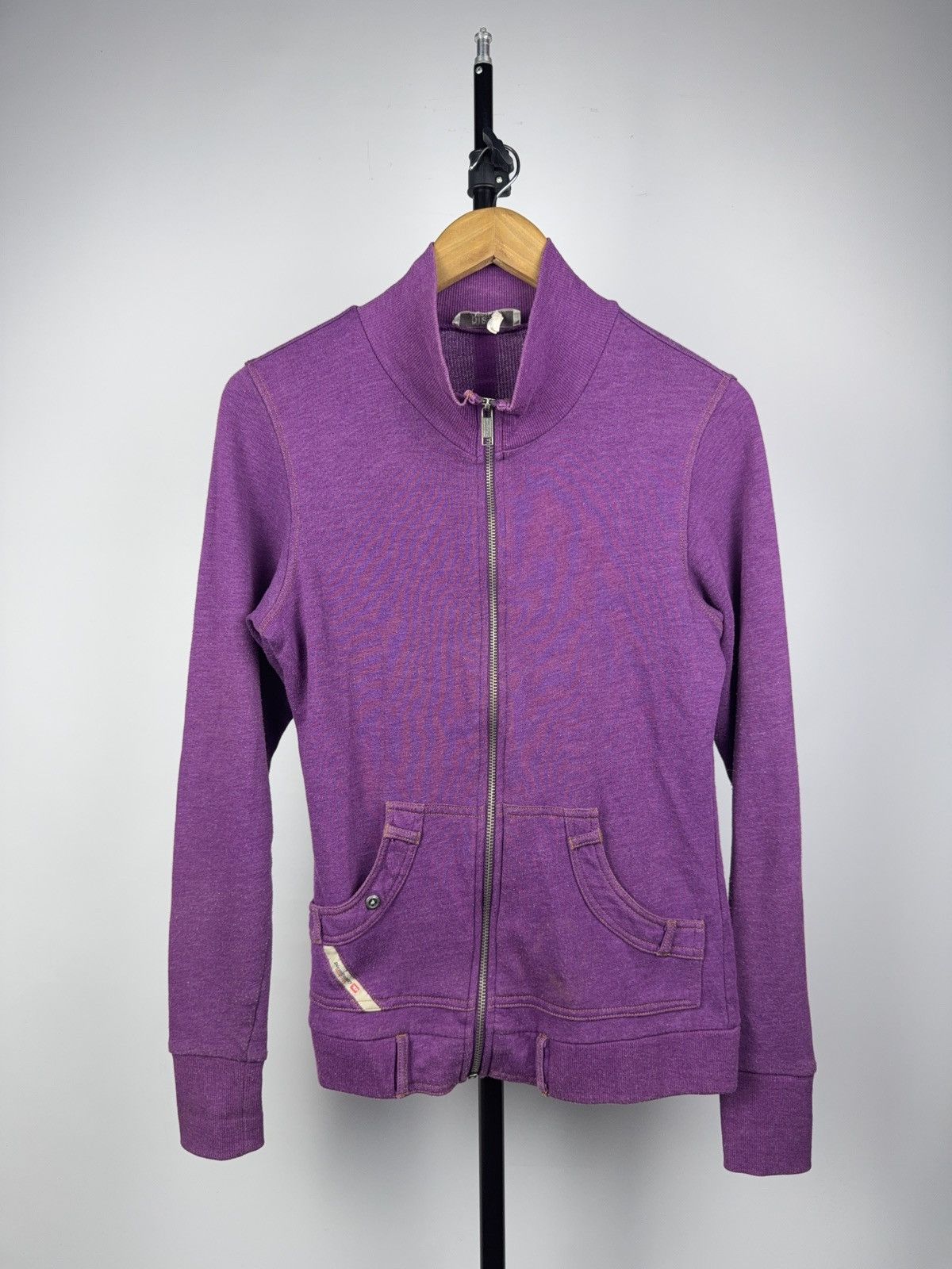 Diesel Y2K 00s Diesel Loungewear Purple Zip Jacket Y2K Track Style Size S / US 4 / IT 40 - 1 Thumbnail
