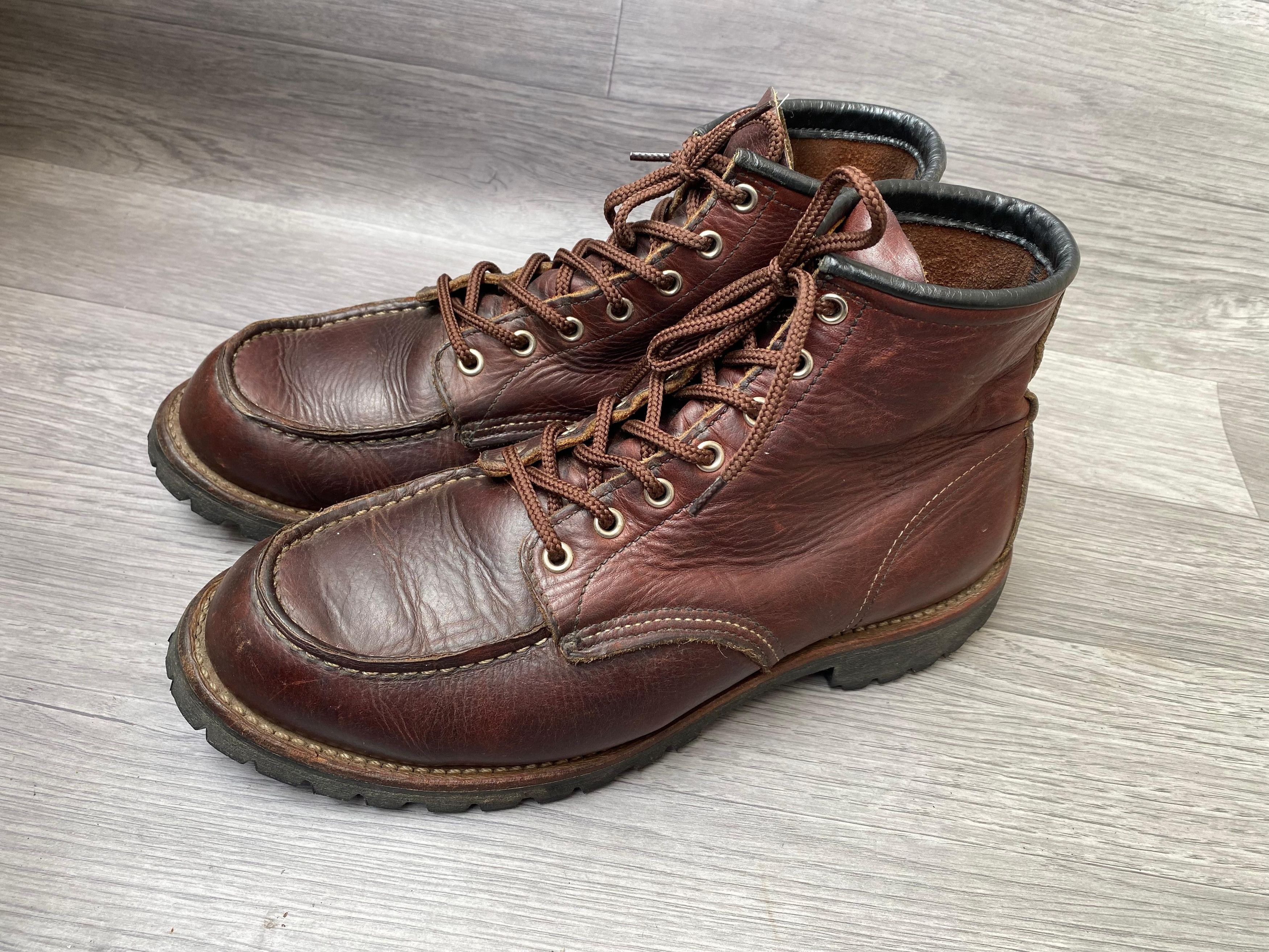 Other Redwing Moc-Toe Brown Leather Boots Size US 10.5 / EU 43-44 - 2 Thumbnail