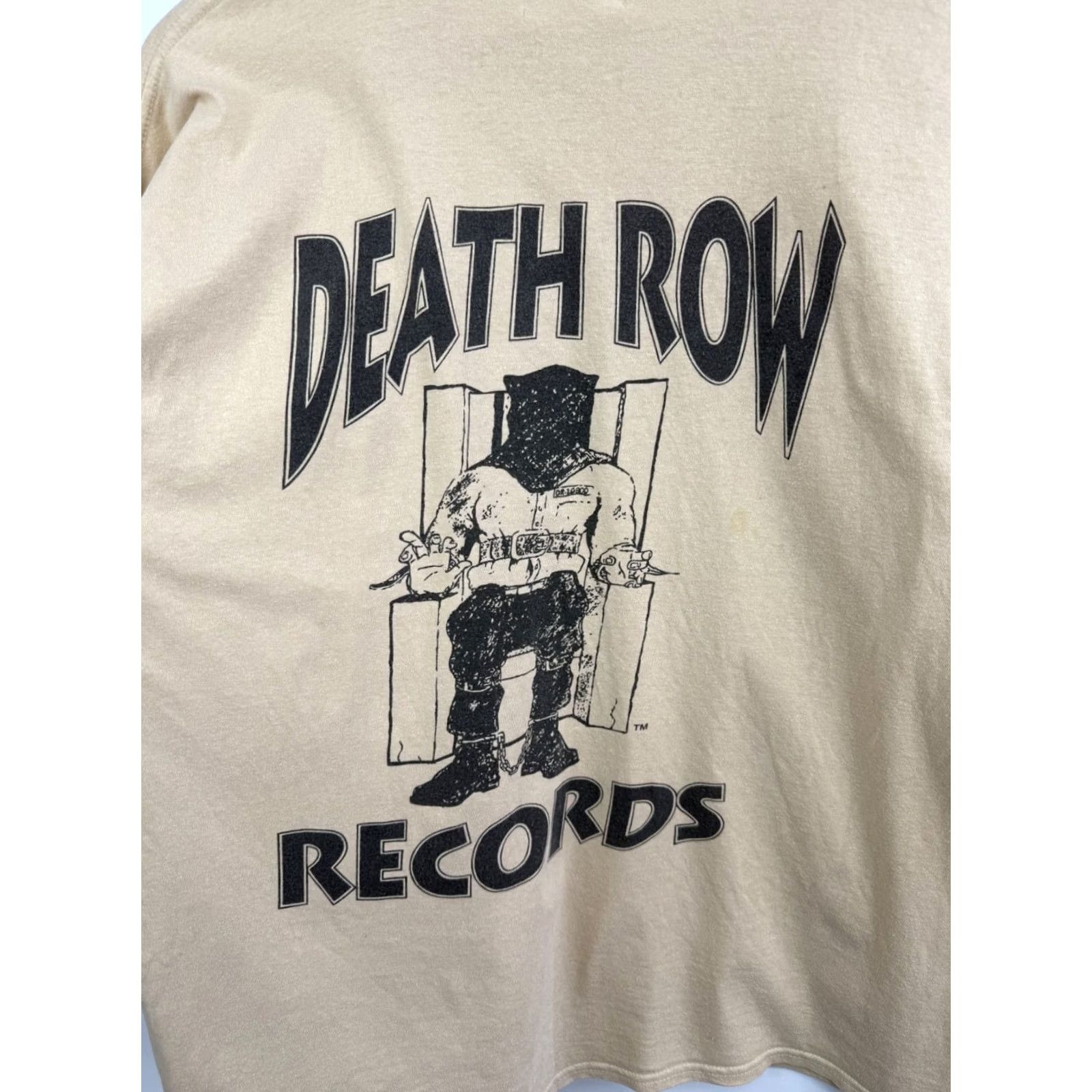 Vintage VINTAGE Death Row Records T-Shirt Hype Vtg Rare Retro Beige M/L Mens Beigh? Size US M / EU 48-50 / 2 - 5 Thumbnail