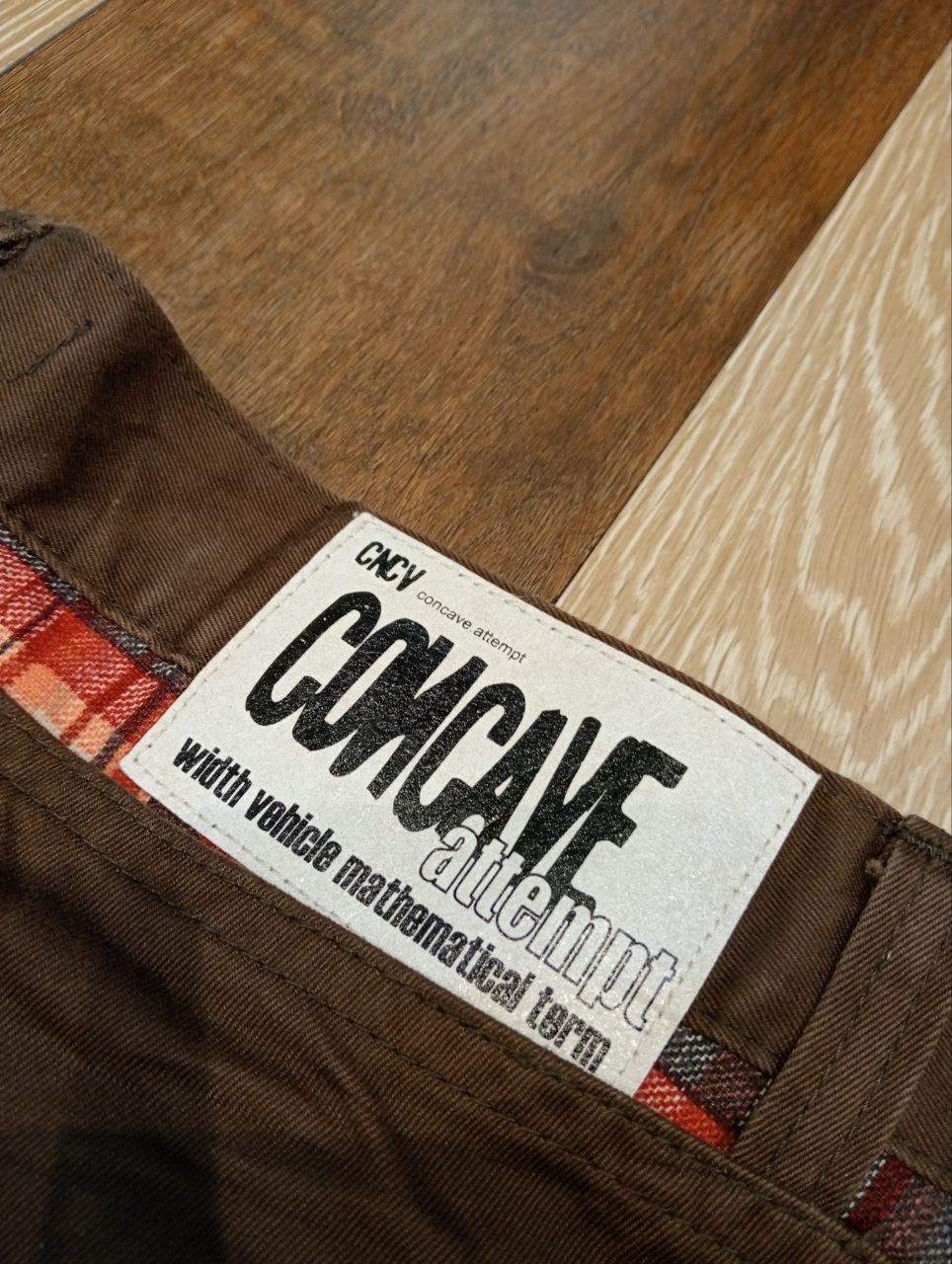 Japanese Brand VINTAGE CONCAVE ATTEMPT JAPAN BROWN COTTON PANTS Size US 33 - 9 Thumbnail