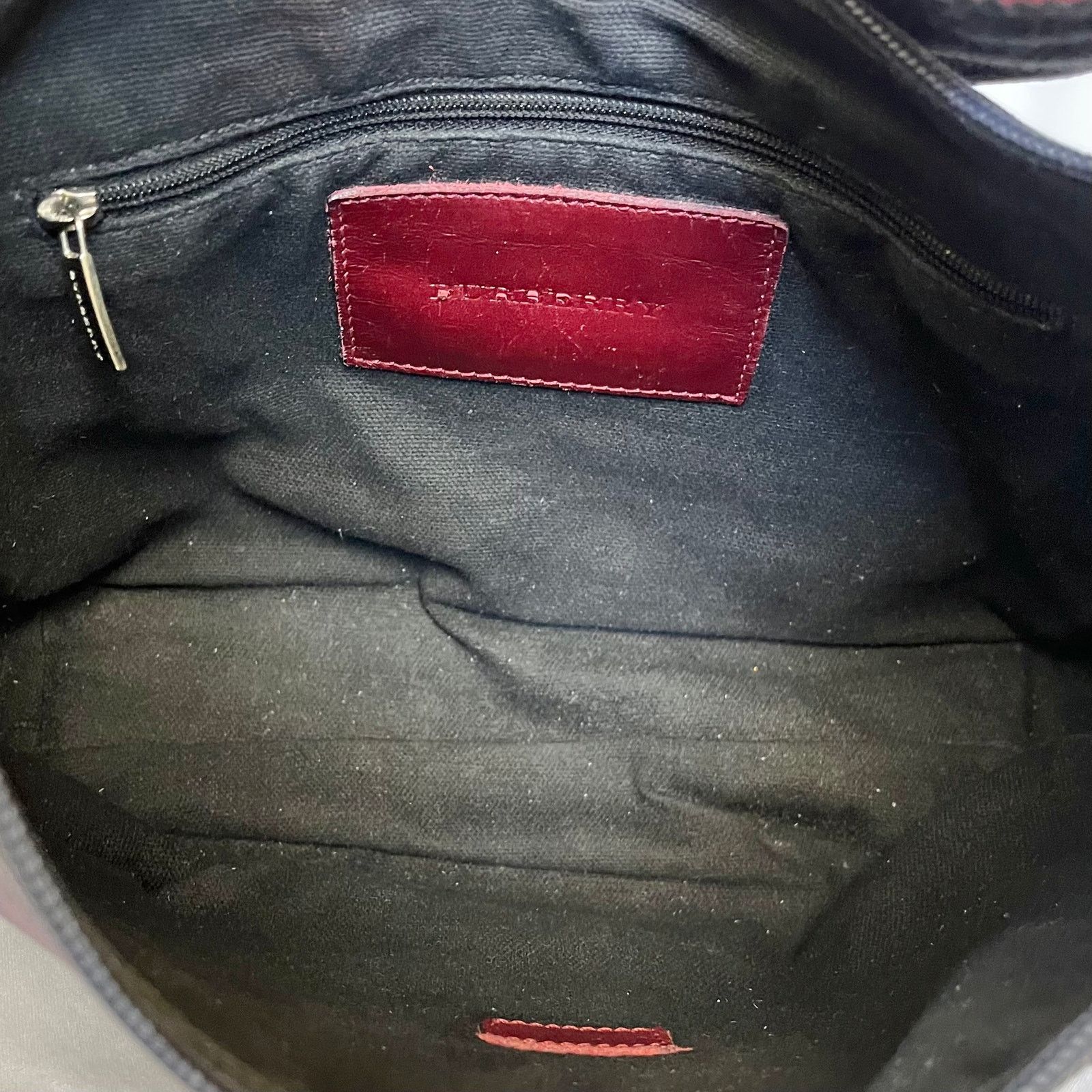 Burberry × Vintage Burberry Vintage Denim Blue Icon Stripe Strap Shoulder Bag Size ONE SIZE - 4 Thumbnail