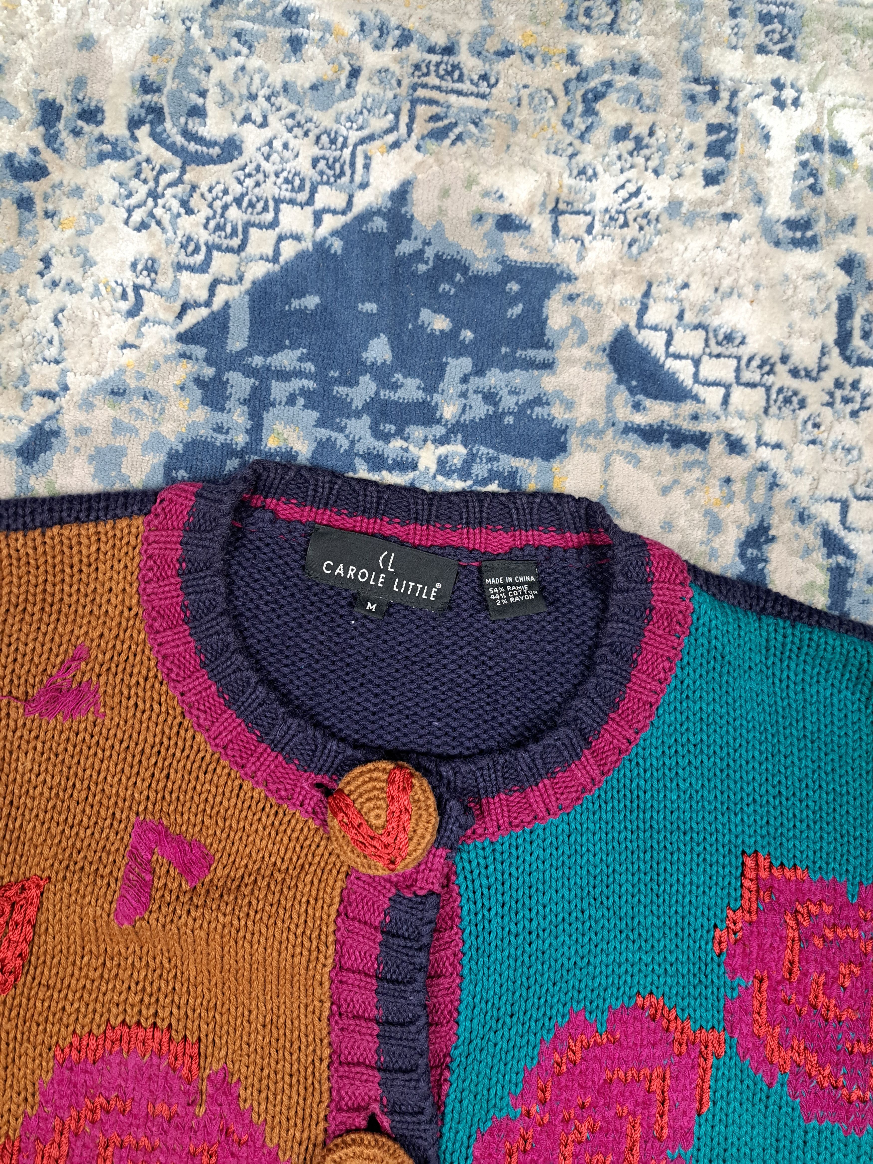 Japanese Brand Avant Garde Short Sleeve Cardigan Heavy Sweater Big Buttons Size L / US 10 / IT 46 - 4 Thumbnail