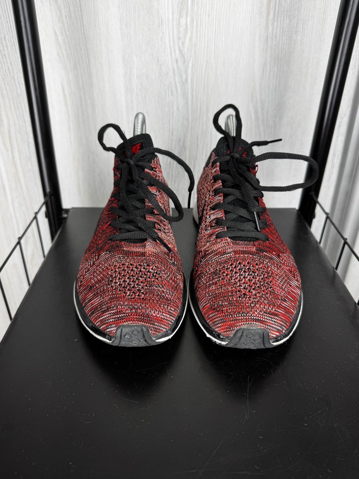 Nike Men’s Nike Flyknit Racer 'Fire Rooster' Red Black Shoes Size US 8 / EU 41 - 5 Thumbnail