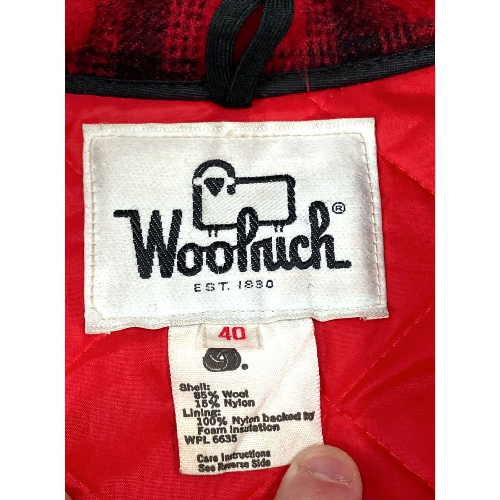 Vintage Vintage Woolrich Jacket Men 40 Red Buffalo Plaid Quilt Lined Hunting Heavyweight Size US XXS / EU 40 - 6 Thumbnail