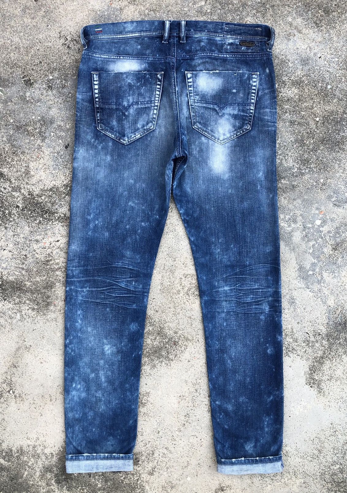Diesel Diesel TEPPHAR Blue Denim Slim Carrot Pants Made In Italy Size US 33 - 6 Thumbnail