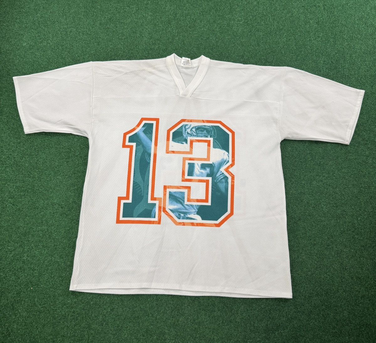 Vintage Vintage 90s Dan Marino Miami Dolphins RARE Retro XL Jersey Size US XL / EU 56 / 4 - 1 Thumbnail