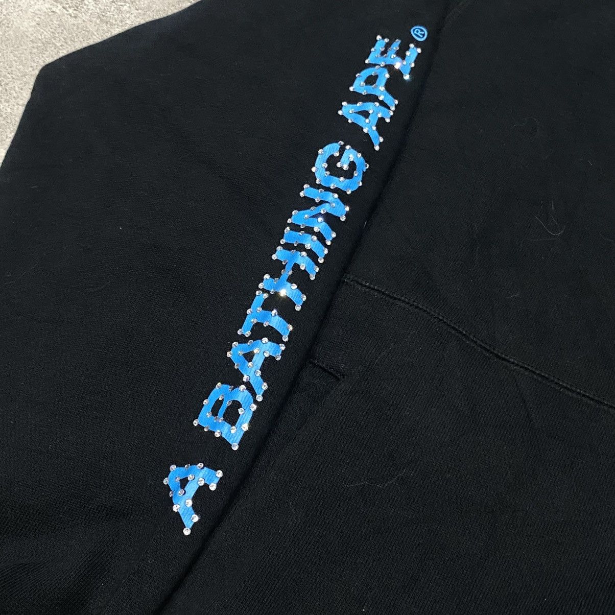 Bape Bape Spellout Swarovski Hoodie Size US L / EU 52-54 / 3 - 8 Thumbnail