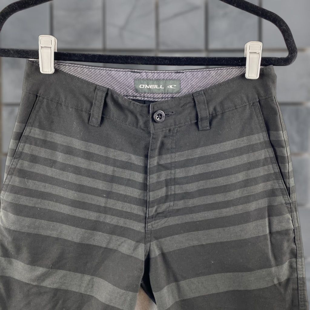 O'Neill O'Neill Hybrid Shorts 28 Mens Black Board Shorts Chino Crossover Striped Golf Size US 28 / EU 44 - 1 Thumbnail