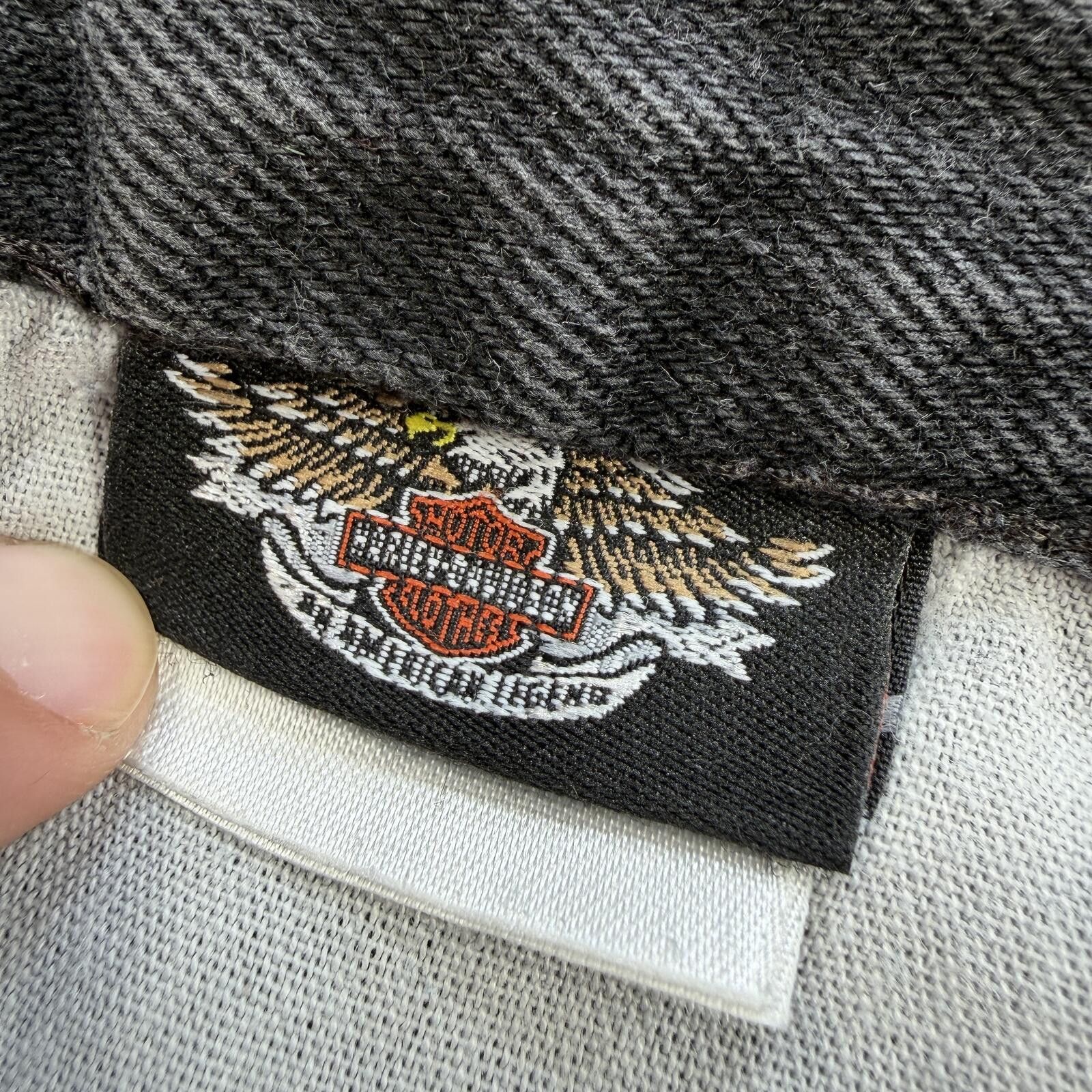 Harley Davidson Vintage Harley Davidson Black Denim Jeans Relaxed Y2K 36x30 Size US 36 / EU 52 - 7 Thumbnail
