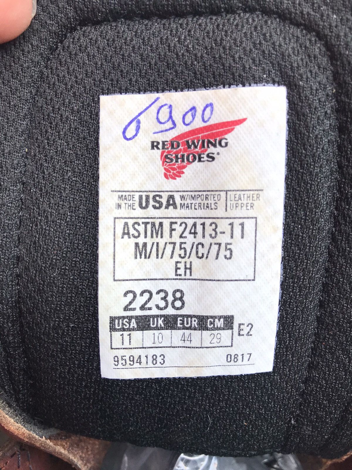 image of Made In Usa Red Wing Work Boots, 8" Work Boots Steel Toe in Ox Blood, Men's (Size 11)
