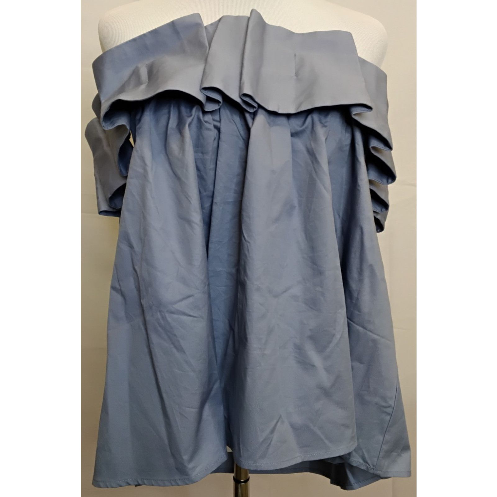 Anthropologie Anthropologie Mare Mare Off Shoulder Top Women's M Blue NWT Size M / US 6-8 / IT 42-44 - 2 Thumbnail