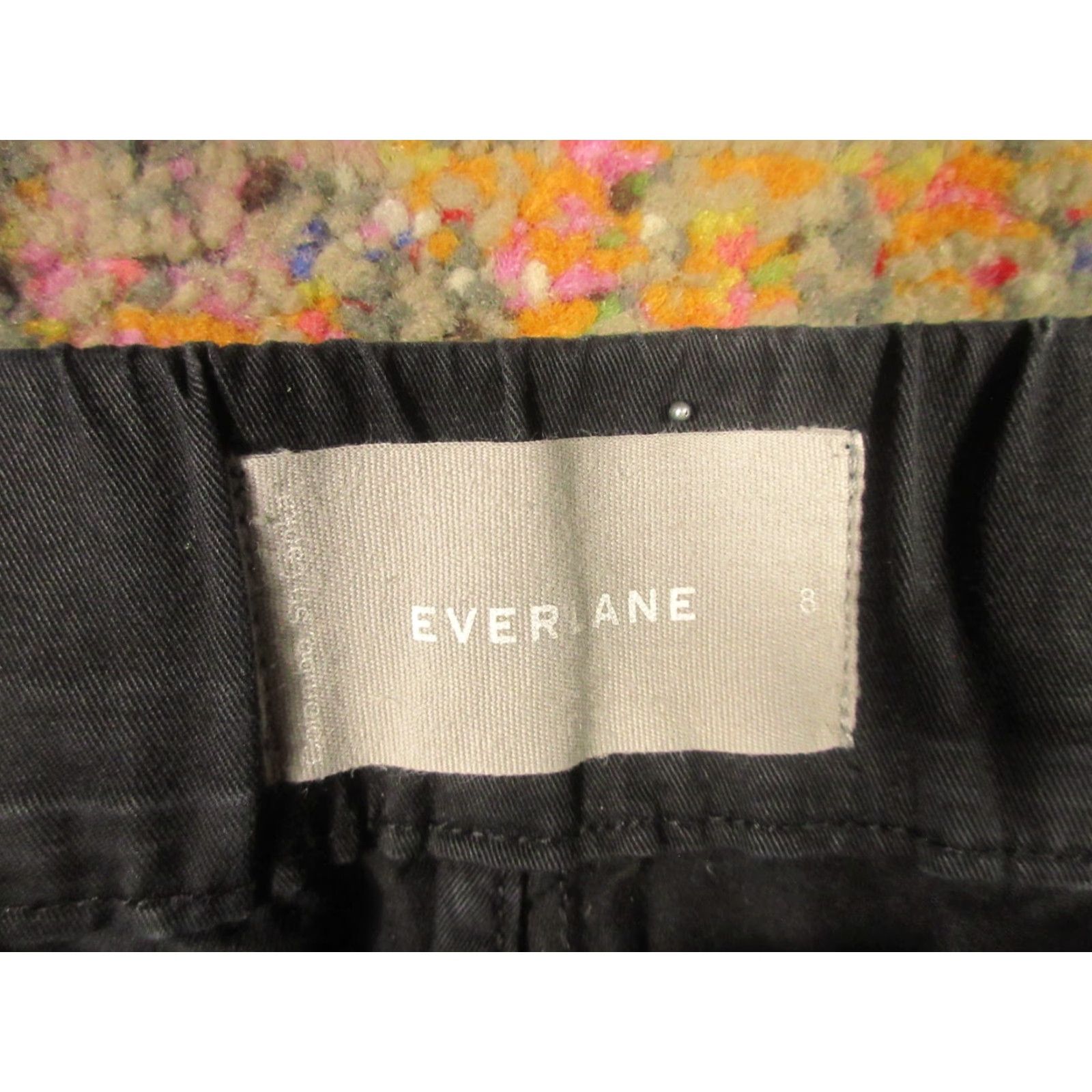 Everlane Everlane Pants Women’s 8 Black Utility Straight Leg Cotton Spandex Stretch Waist Ankle Denim Zipper Modern Casual Women Size 30" / US 8 / IT 44 - 3 Thumbnail