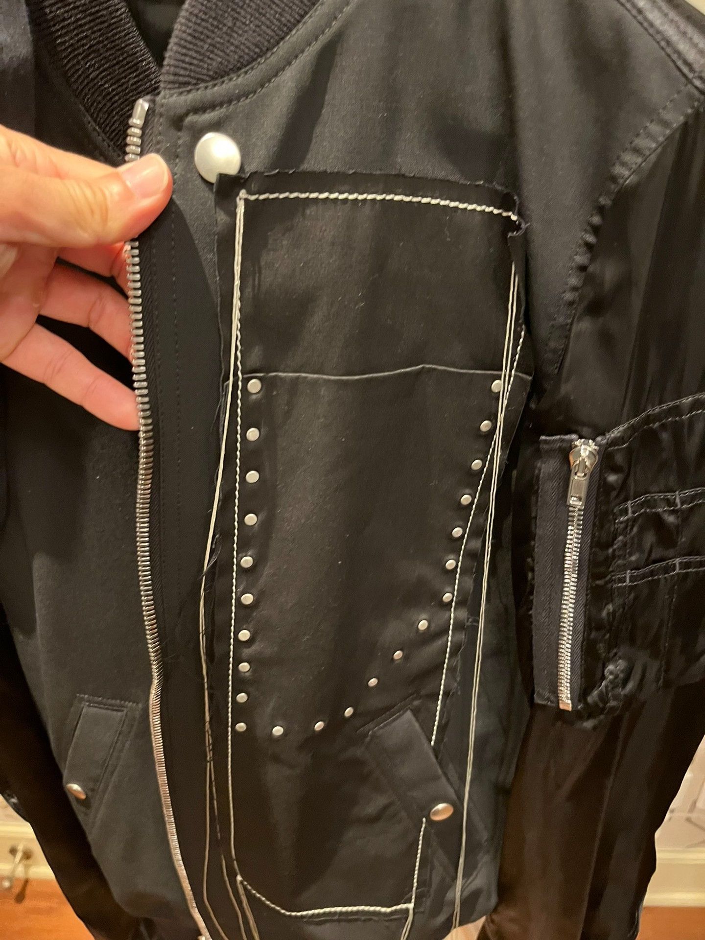 Rick Owens Rick Owens Fringe Rivet Pilot Jacket Size US M / EU 48-50 / 2 - 1 Thumbnail