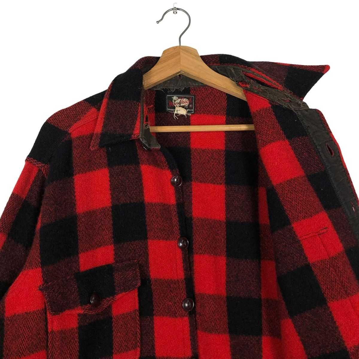 Vintage 🔥70’s Vintage Woolrich Wool Jacket Work Tartan Design Size US M / EU 48-50 / 2 - 11 Thumbnail
