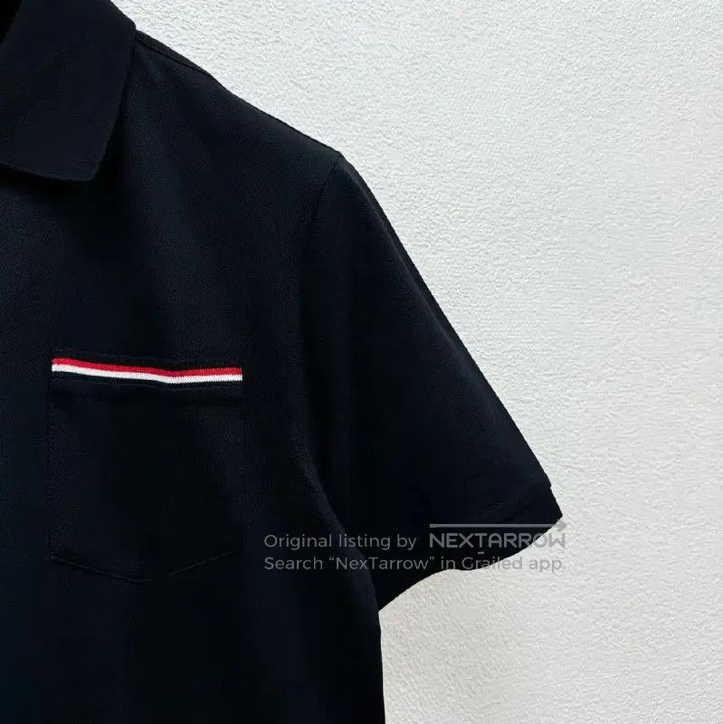 Thom Browne Thom Browne Black Cotton Short Sleeve Polo . Size US M / EU 48-50 / 2 - 3 Thumbnail