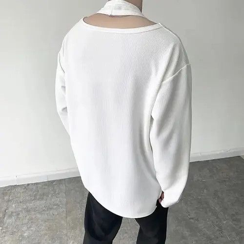 Japanese Brand Korean fashion style long sleeve halter T-shirt Size US M / EU 48-50 / 2 - 2 Thumbnail