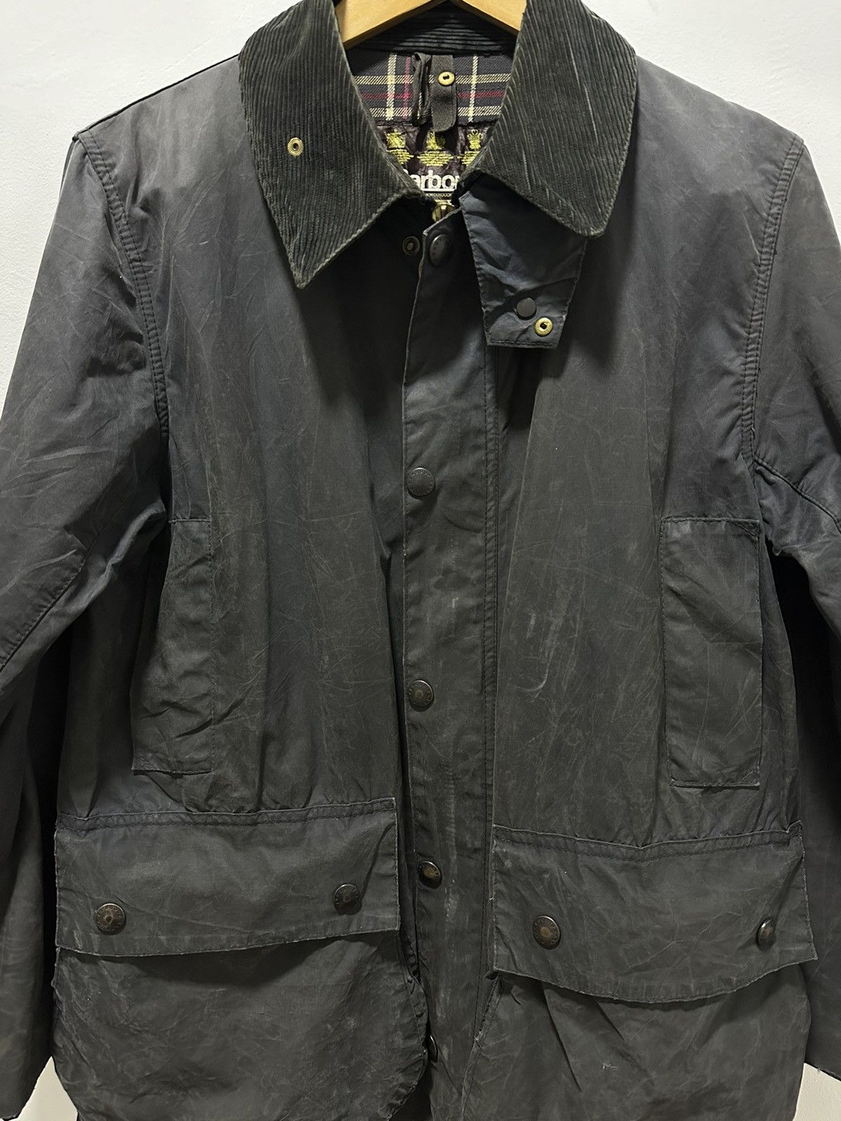 Barbour Barbour Border Waxed Jacket Hunting Design Distrested Size US M / EU 48-50 / 2 - 3 Thumbnail