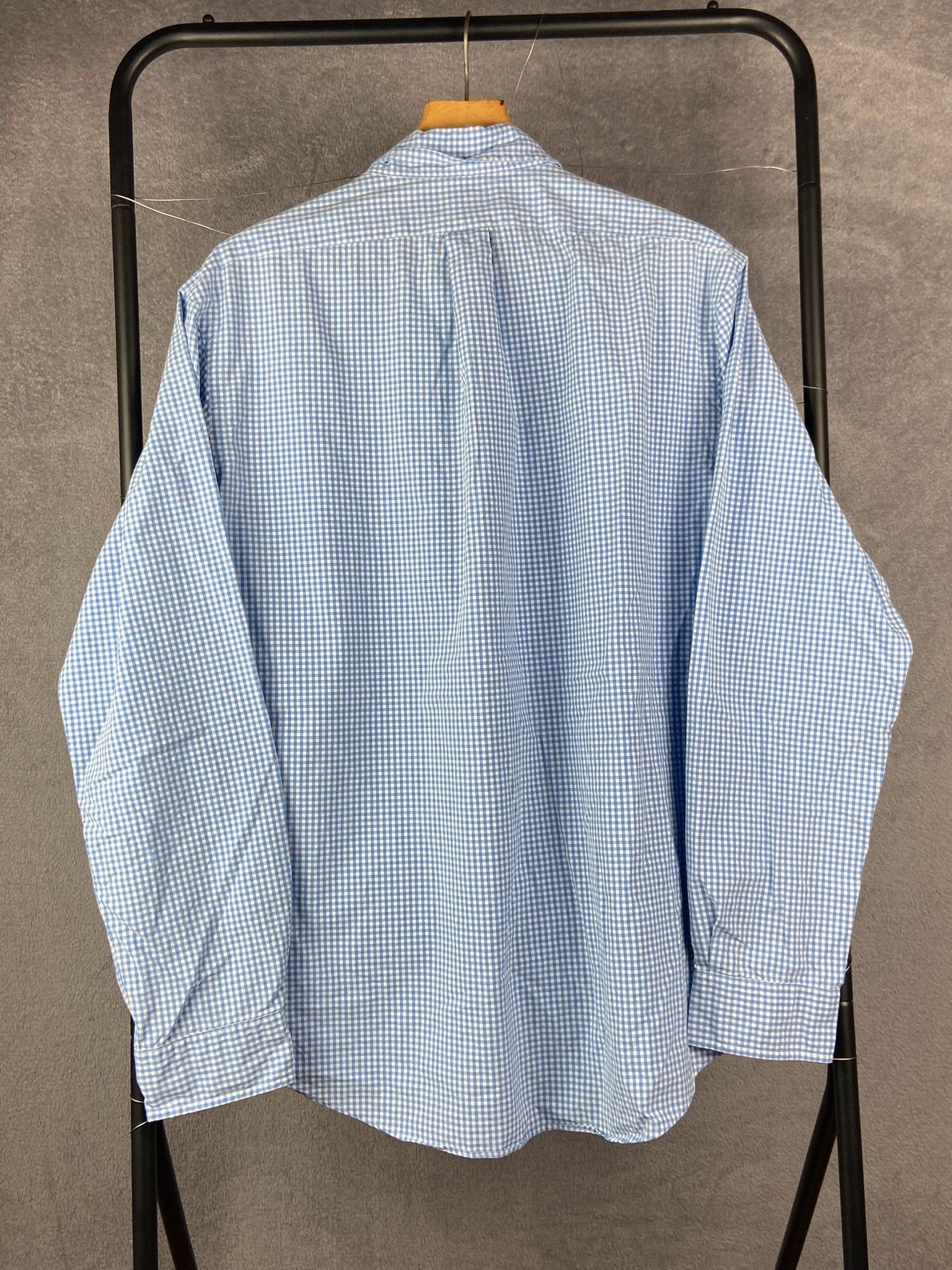 Polo Ralph Lauren : Ralph Lauren koszula baby blue kratka Size US XL / EU 56 / 4 - 4 Thumbnail