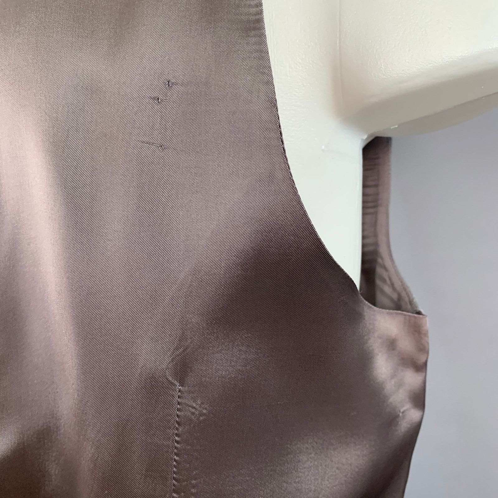 Maison Margiela MAISON MARTIN MARGIELA Heather Grey Taupe V-Neck Formal Vest Size 40R - 4 Thumbnail