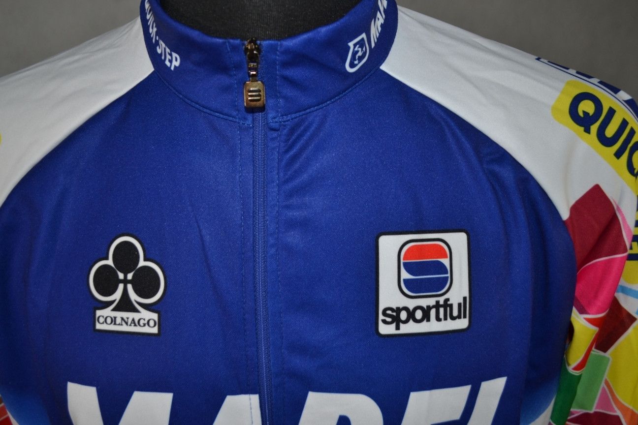 Vintage Vintage Sportful Mapei Quick-Step 2001 Cycling Jersey Size US XXL / EU 58 / 5 - 8 Thumbnail