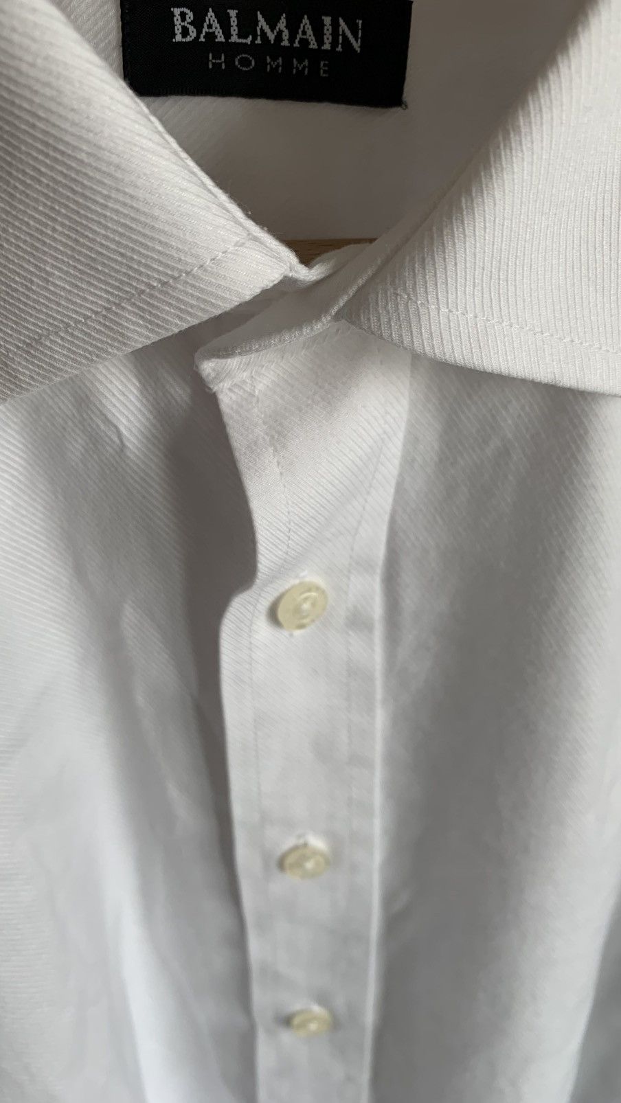 Balmain Balmain Homme White Luxury Dress Shirt Size 39 / M Size US L / EU 52-54 / 3 - 4 Thumbnail