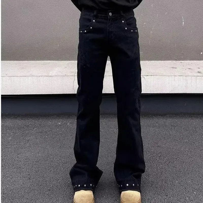Japanese Brand Retro casual straight leg micro flared jeans Size US 30 / EU 46 - 4 Thumbnail