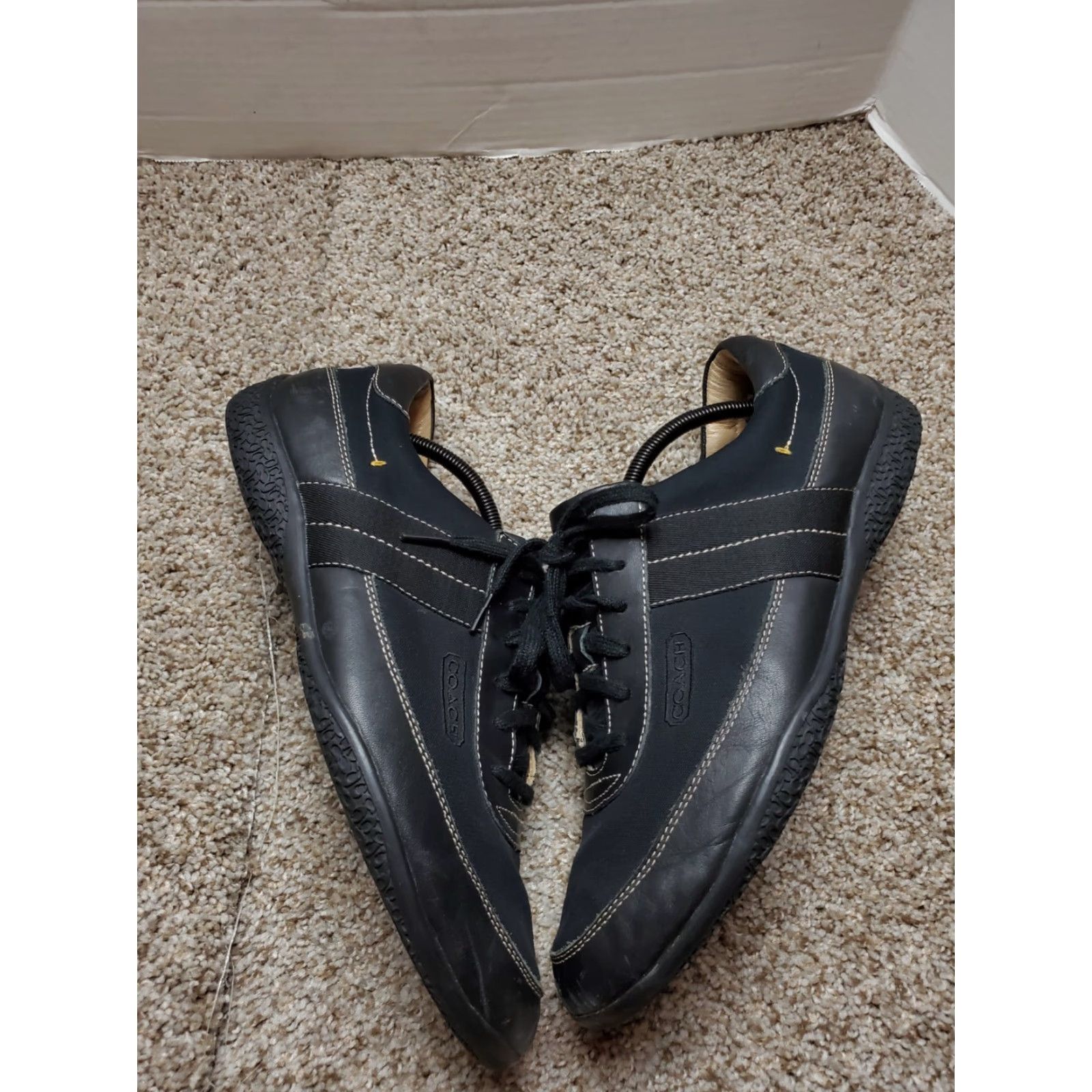 Coach Coach Morton Shoes Mens 11.5 Black Leather Low Top B1080 Size US L / EU 52-54 / 3 - 2 Thumbnail
