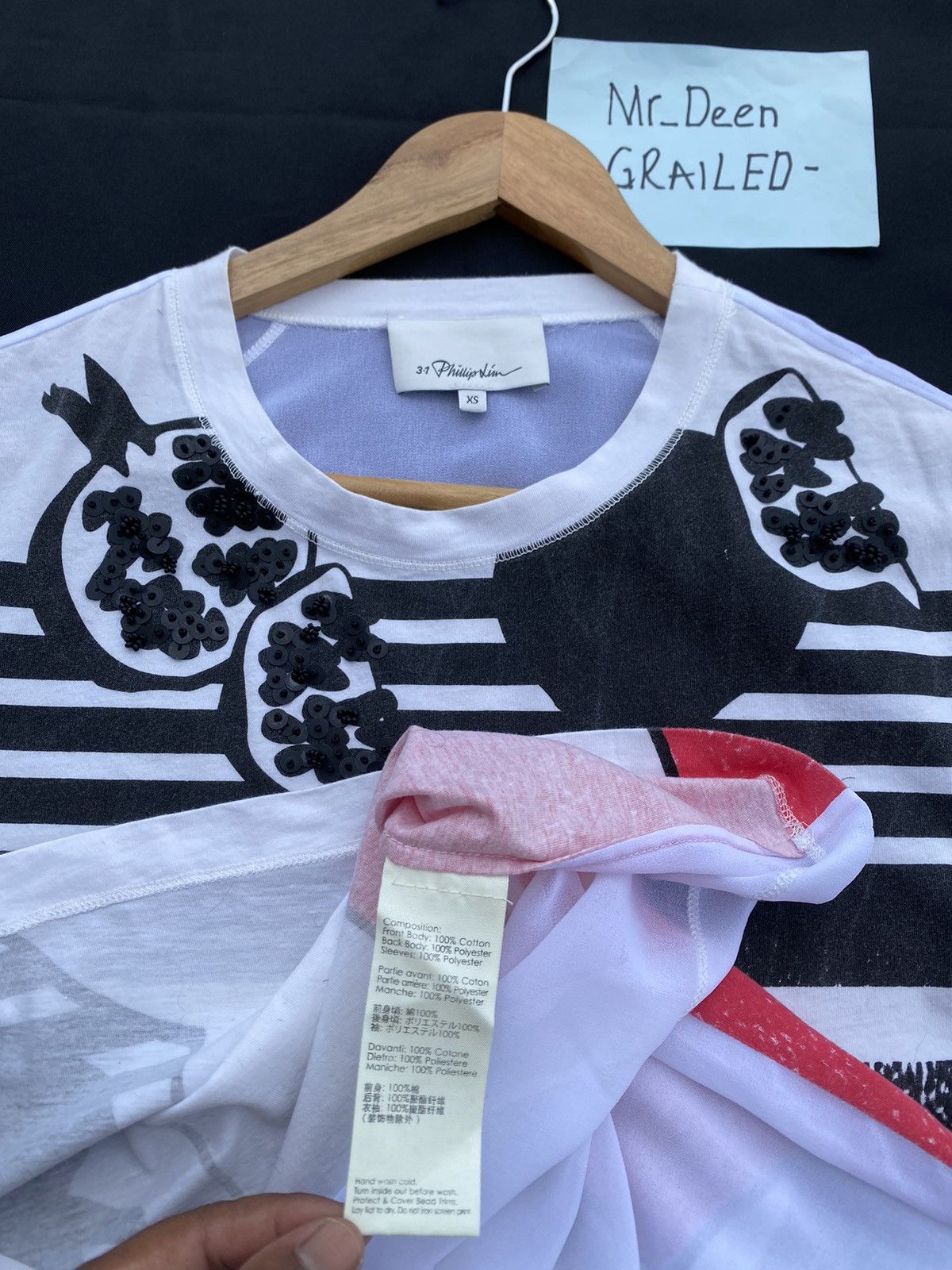 3.1 Phillip Lim Rare Philips Lim Sheer Tshirt Size US M / EU 48-50 / 2 - 11 Thumbnail
