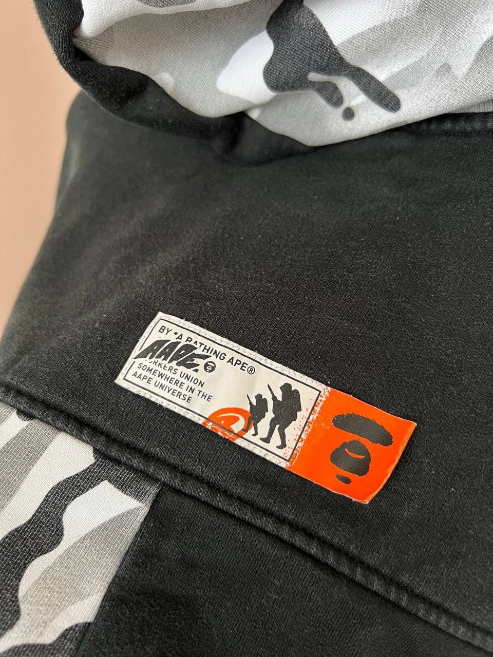Aape Aape By A Bathing Ape Logo-Print Drawstring Hoodie Size M Size US M / EU 48-50 / 2 - 17 Thumbnail