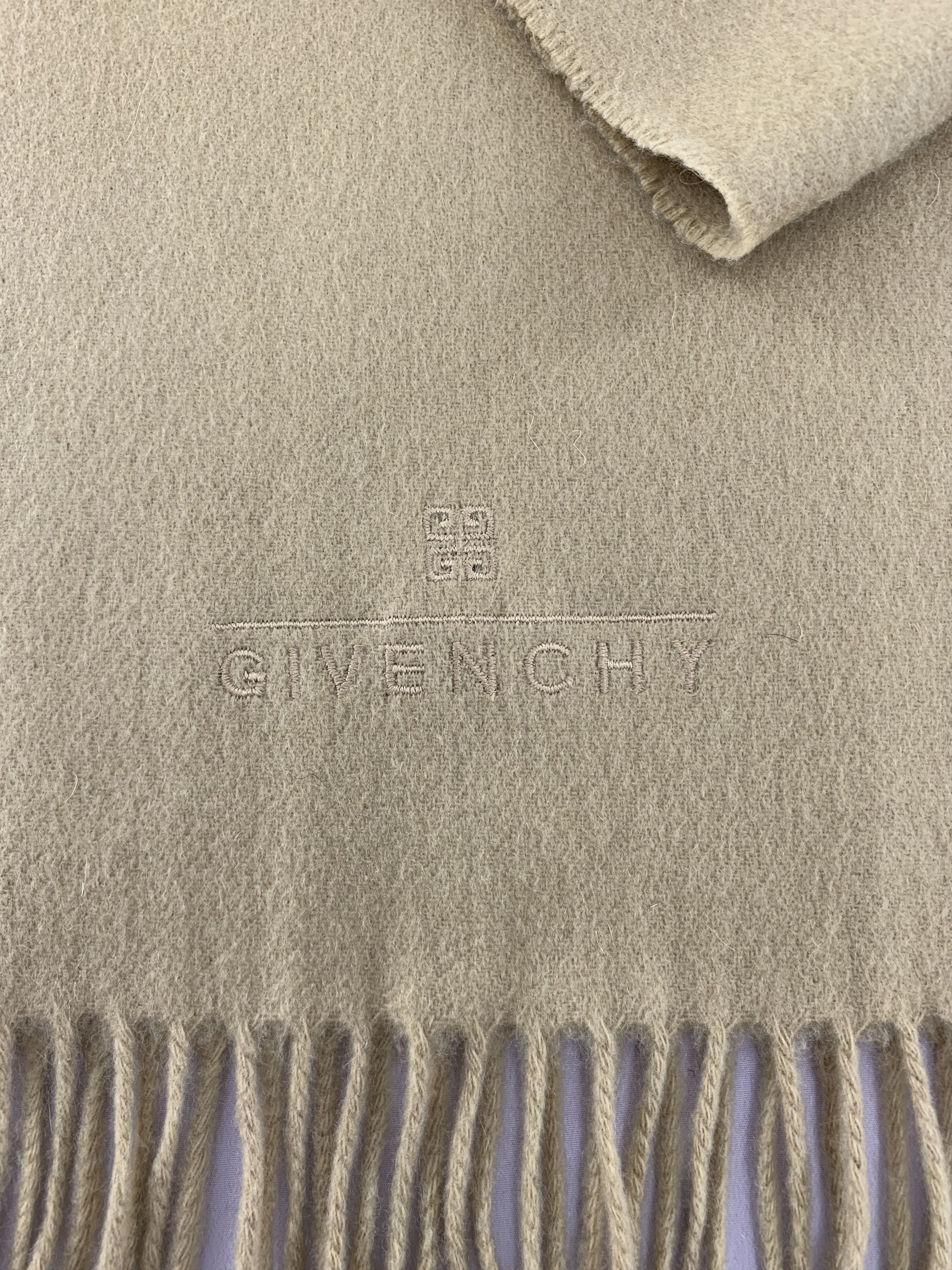 Givenchy Givenchy Scarf Cashmere Muffler Neck Wrap BL5179 Size ONE SIZE - 5 Thumbnail
