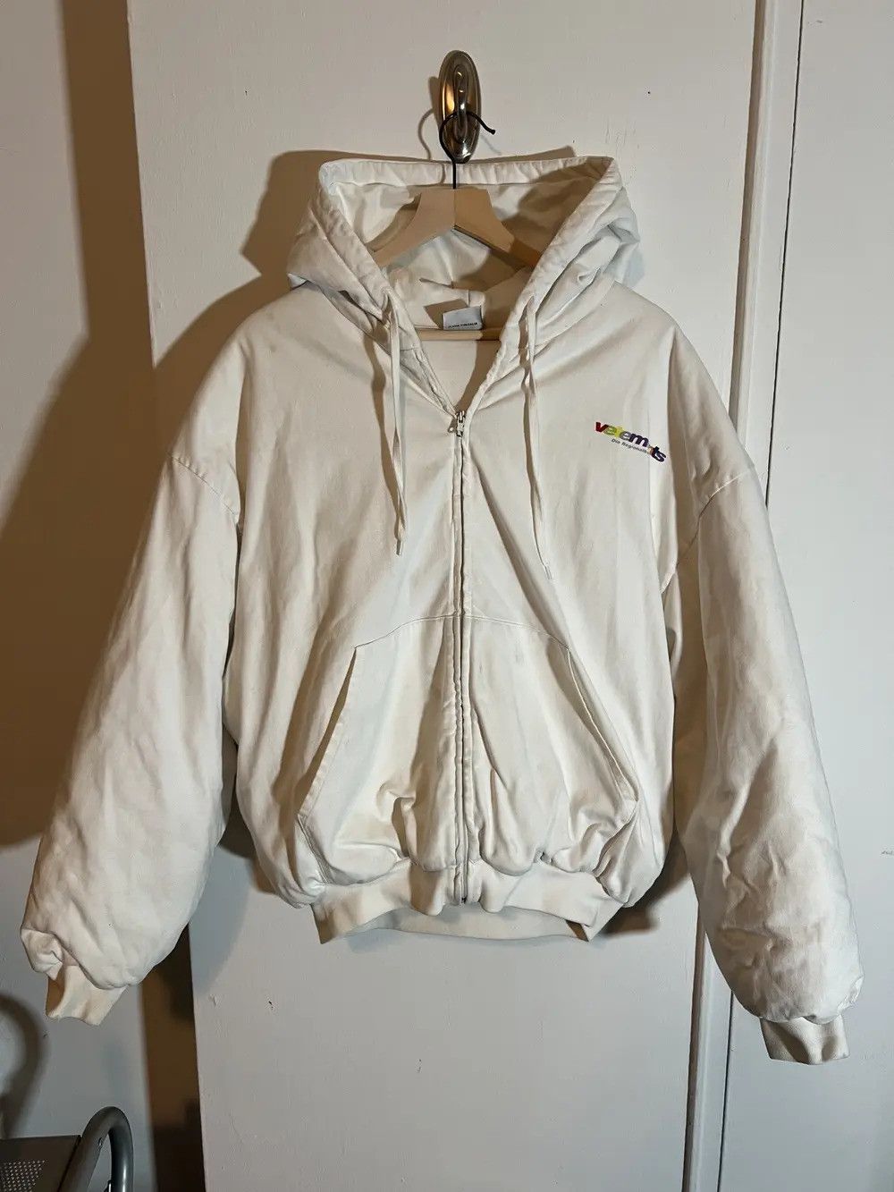 Vetements Vetements SS18 “Die Regionalbahn” Padded Zip Up Hoodie Size US S / EU 44-46 / 1 - 1 Thumbnail