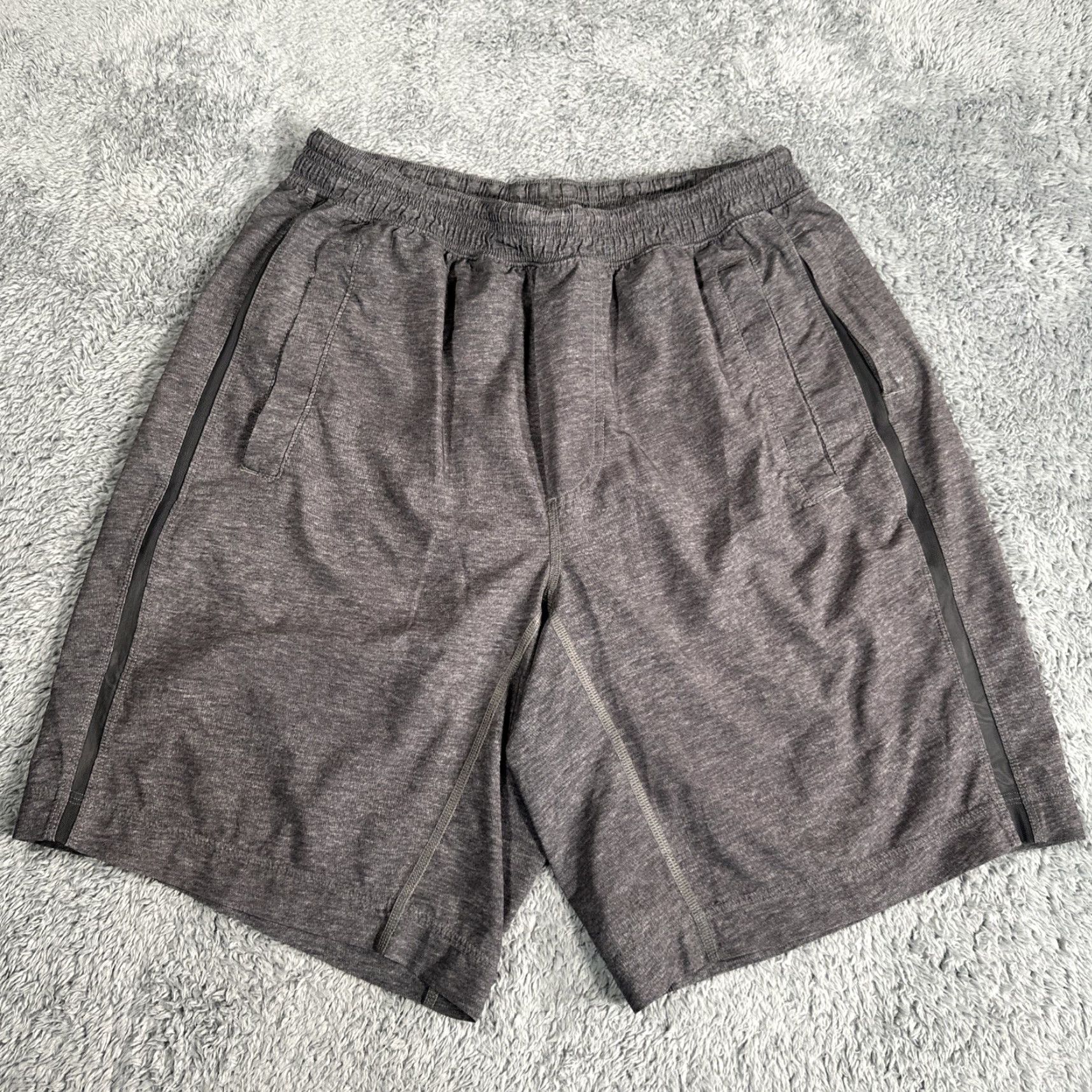 Lululemon Lululemon Pace Breaker 9" Short Lined Grey Men's M Gym Running Athletic Size US 31 - 5 Thumbnail