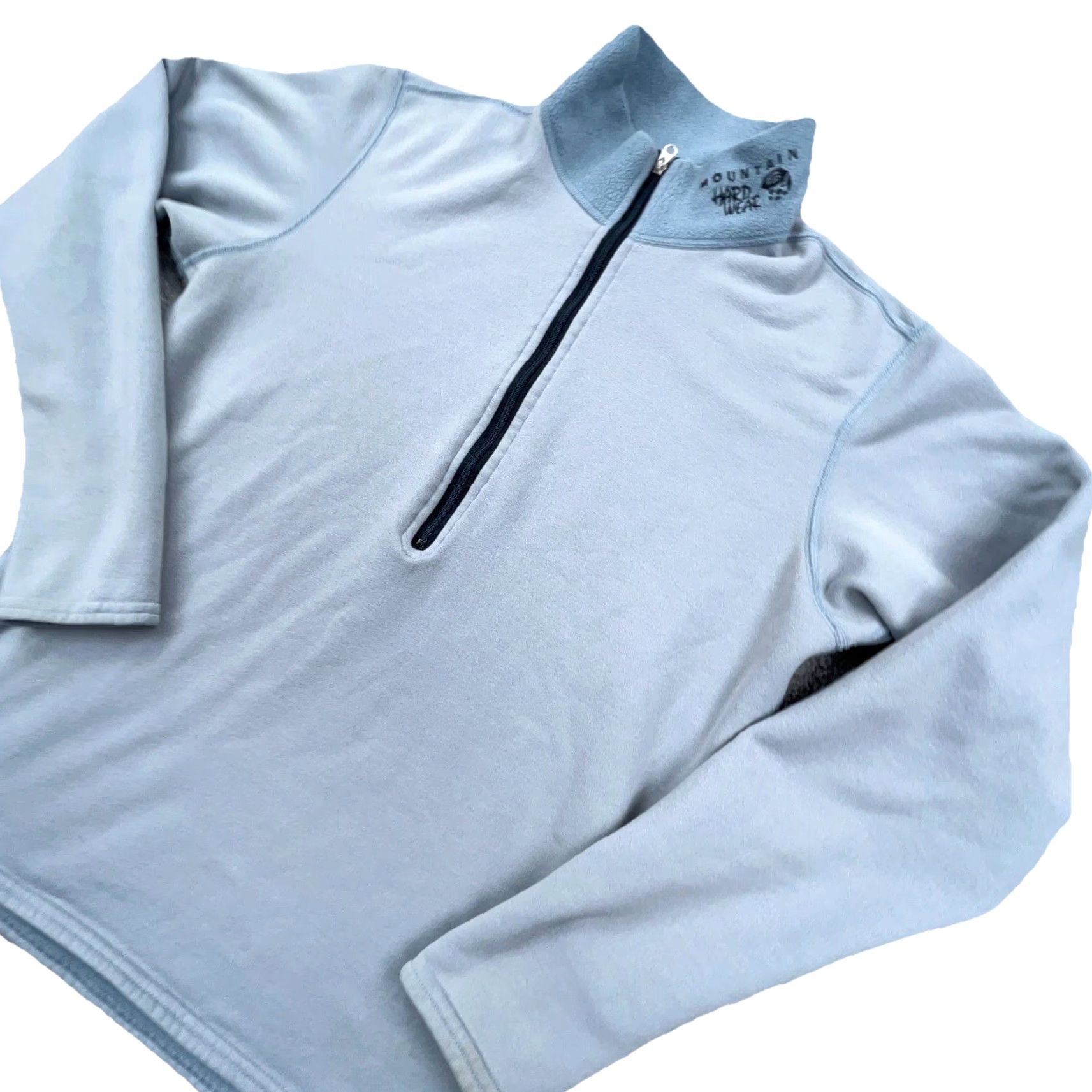Mountain Hardwear VINTAGE Mountain Hardwear Sweater Women M Gray Pullover 1/4 Zip Logo Embroidered Zipper All Seasons Size M / US 6-8 / IT 42-44 - 3 Thumbnail