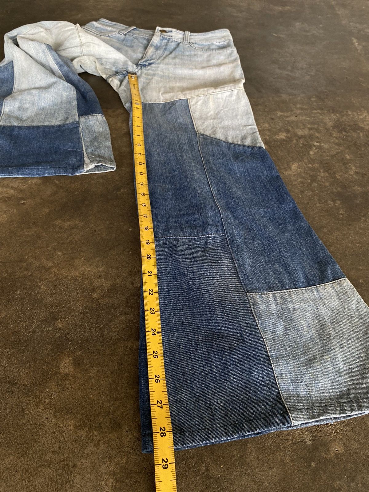Kapital Kountry Y2k FLARE BLUSSOM IFSIXWASNINE DENIM PANTS Size US 27 - 14 Thumbnail