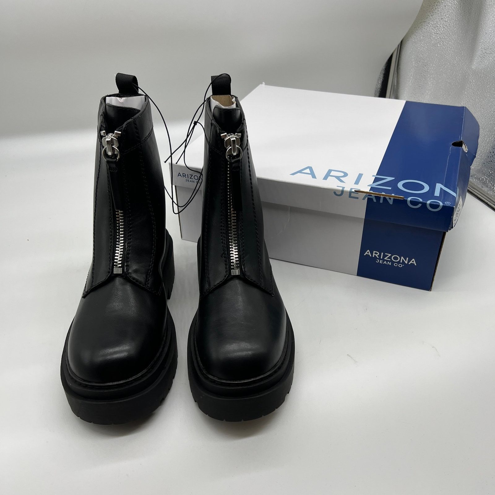 Other Arizona Jean Co Womens Xander Block Heel Motorcycle Boots Size US 8.5 / IT 38.5 - 2 Thumbnail