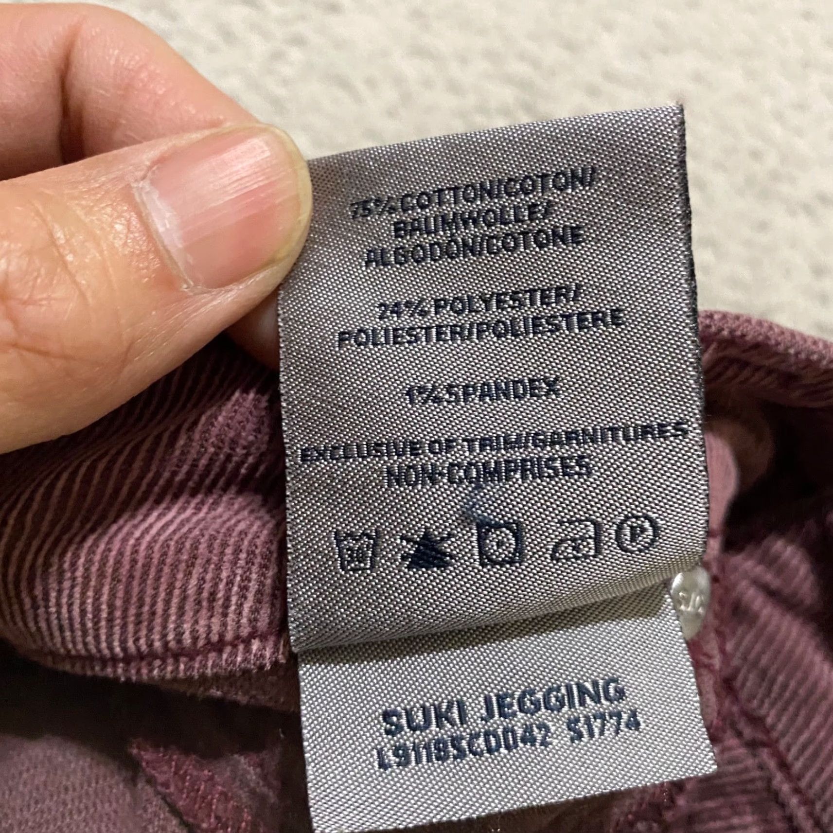 Silver Jeans Co. Silver Jeans Womens Purple Corduroy Suki Jegging Medium Wash Mid Rise 27 Inseam 29 Pocket Stretch Jeans Size 27" / US 4 / IT 40 - 5 Thumbnail