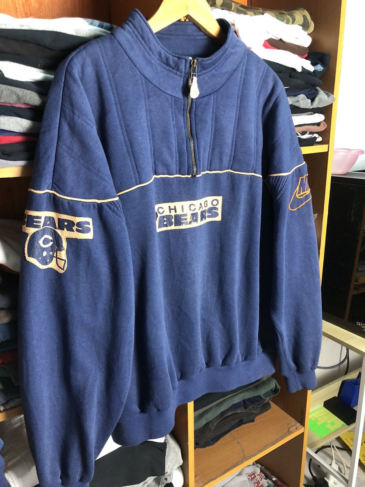 NFL × Nike × Vintage 🔥Rare Vintage🔥90s Nike NFL Chicago Bears Sweater Size US XL / EU 56 / 4 - 13 Thumbnail