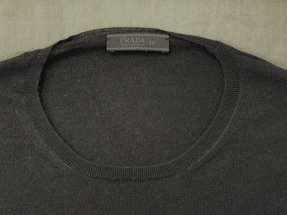Prada Prada black round neck silk/cashmere Size US S / EU 44-46 / 1 - 1 Thumbnail