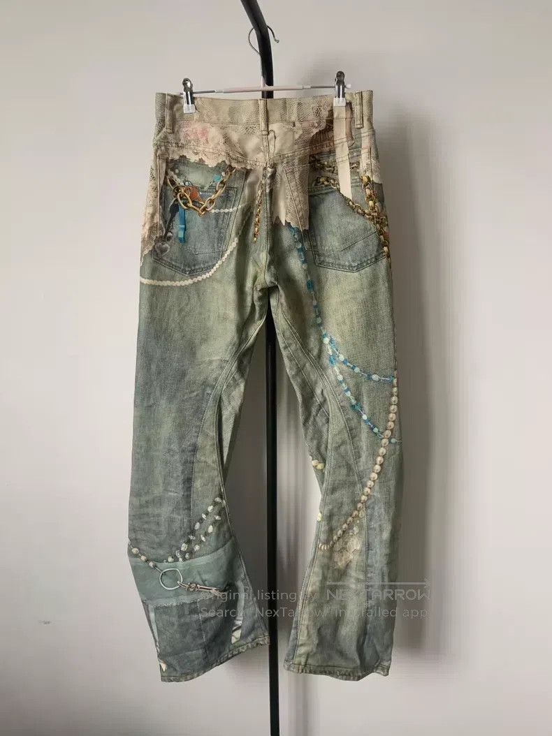 Acne Studios Acne Studios Lace Pearl Chain 3D Printed Loose Cutlass Den Size US 28 / EU 44 - 2 Thumbnail