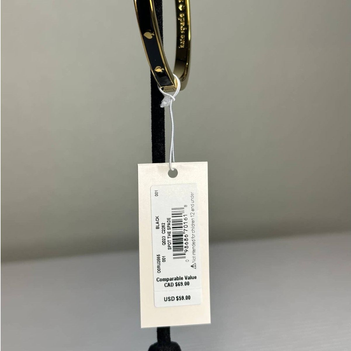 Kate Spade Kate Spade Enamel Gold Tone Spot The Spade Bangle Bracelet Size ONE SIZE - 4 Thumbnail
