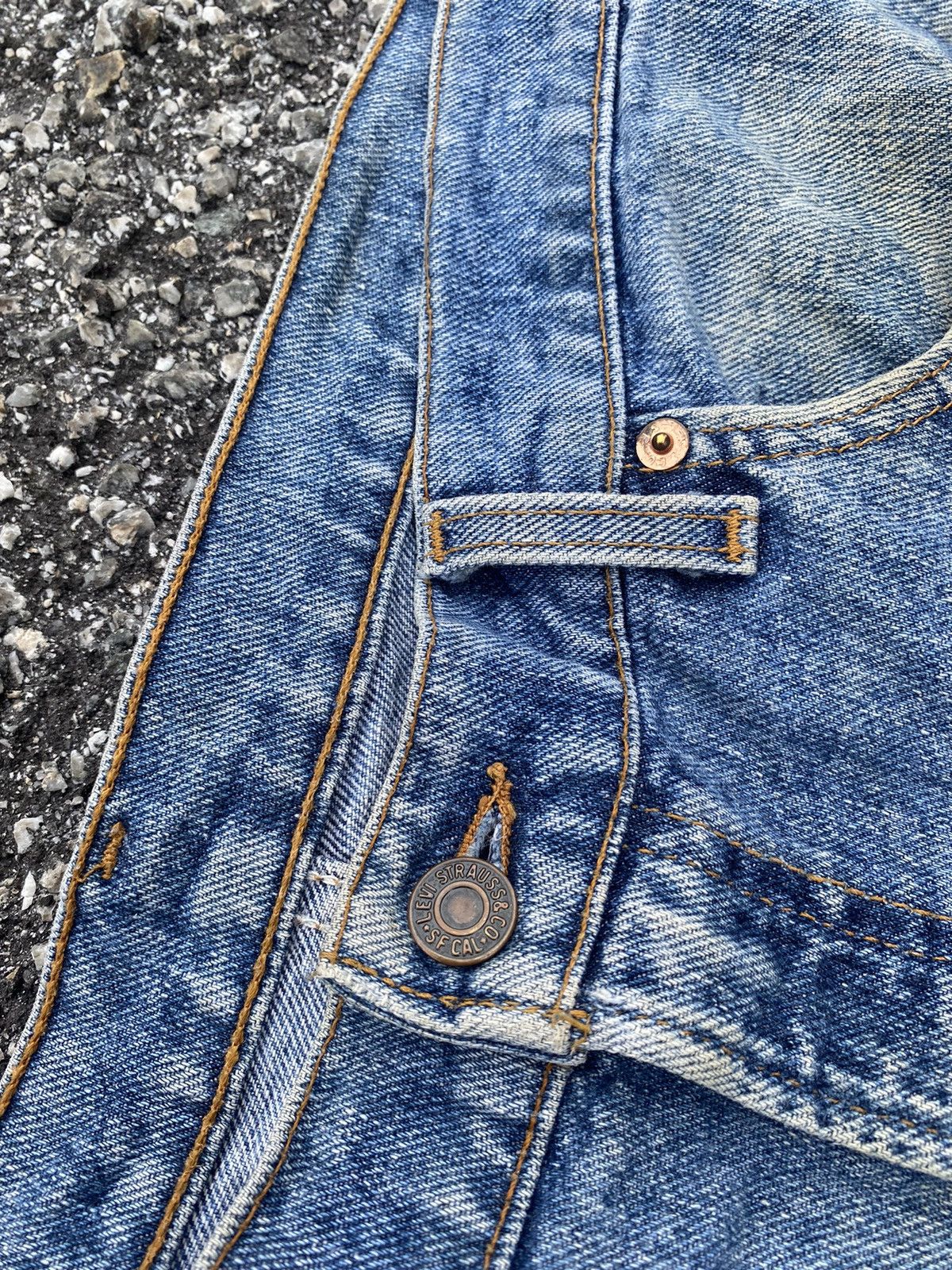 Levi's × Vintage Vintage Levis 505 Single R Straight Cutting Size US 36 / EU 52 - 4 Thumbnail