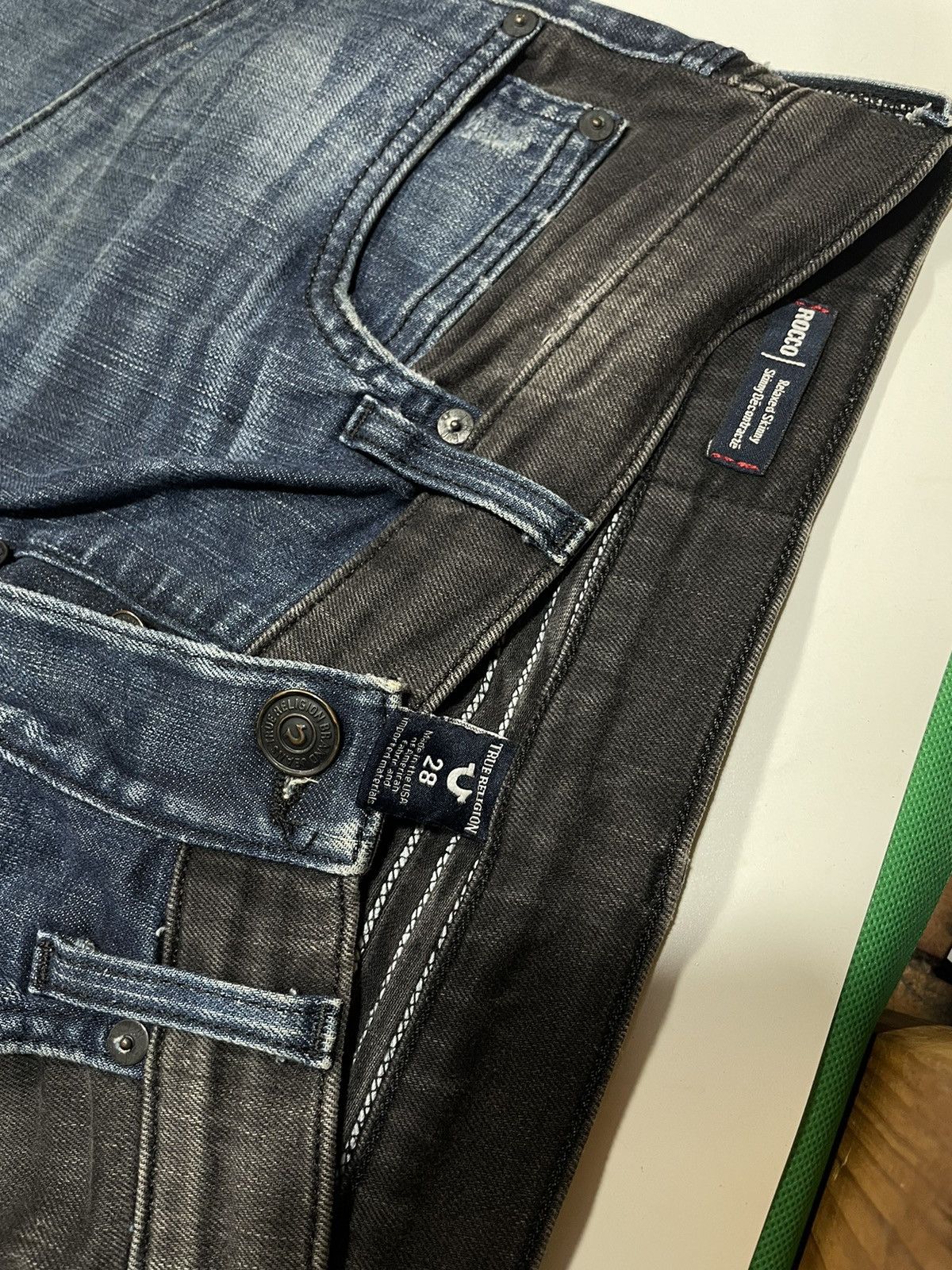 True Religion Vtg True Religion Rocco ripstop distress biker denim skinny Size US 28 / EU 44 - 5 Thumbnail
