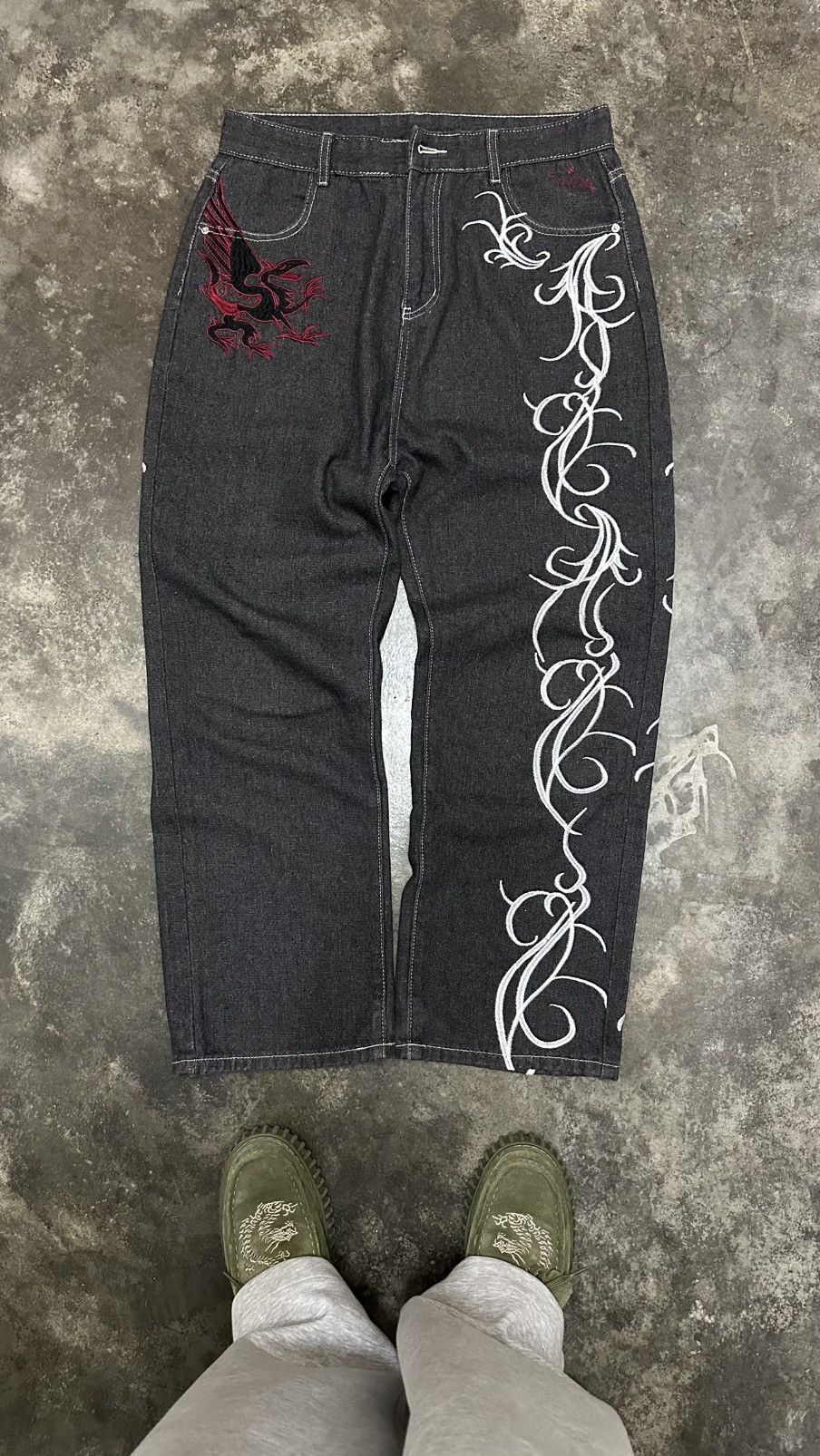 Other RARE JAPAN EMBROIDERED JEANS Size US 33 - 1 Thumbnail