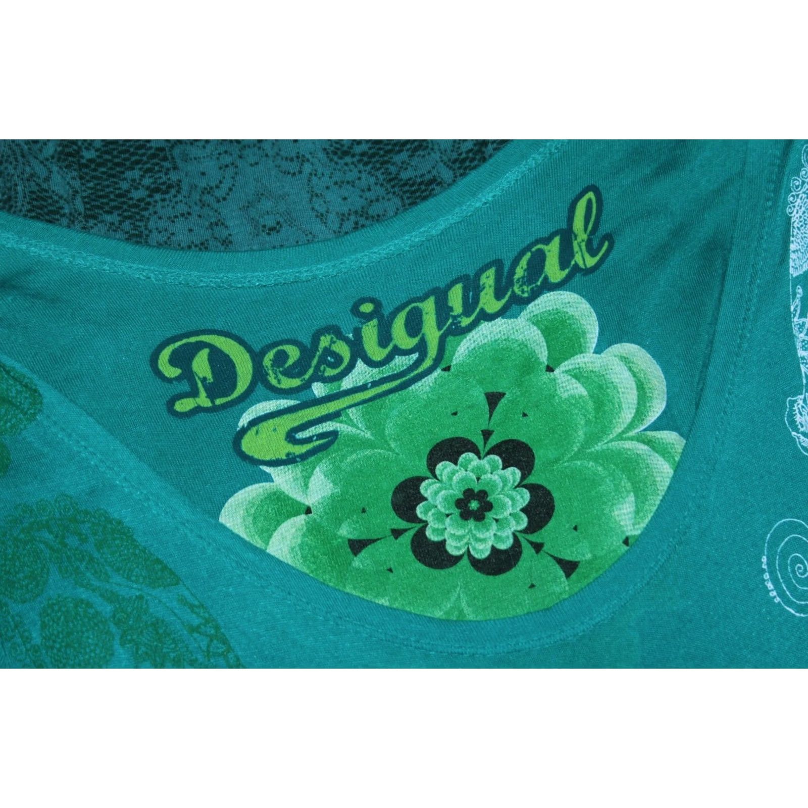 Desigual Desigual Dress womens green Size S A-Line Dress Multicoloured Midi Size S / US 4 / IT 40 - 7 Thumbnail