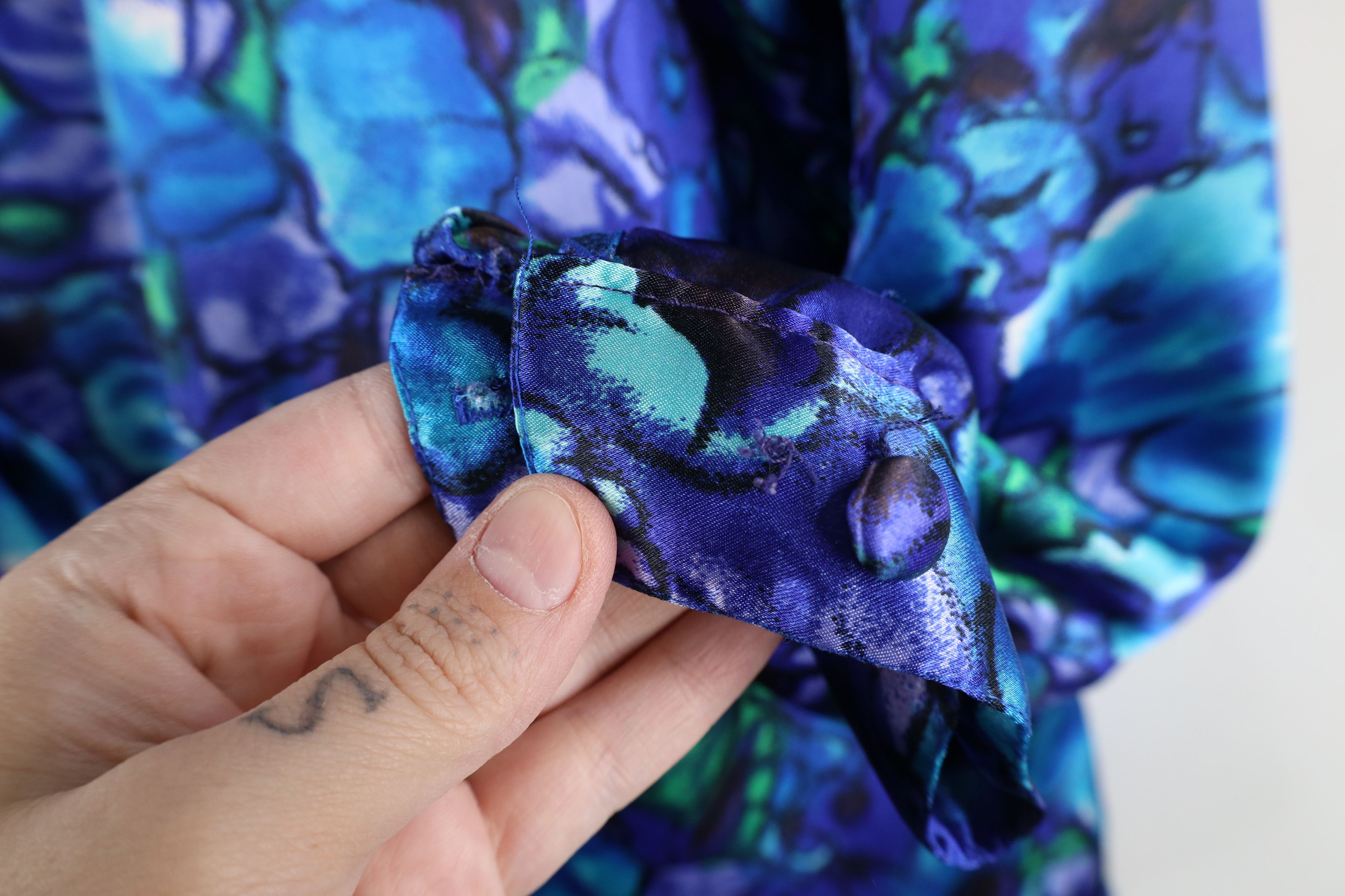 Vintage Vintage 90s Streetwear Flower Blazer Button Shirt USA Size XL / US 12-14 / IT 48-50 - 7 Thumbnail