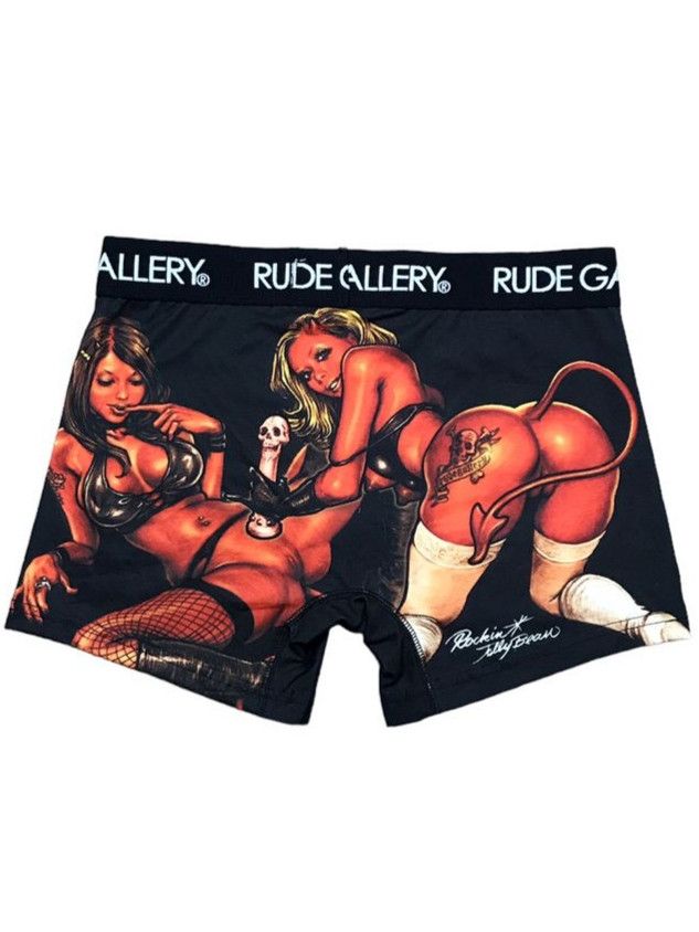 Japanese Brand Rude Devils Short Boxer by Rockin' Jelly Bean Size 32 - 2 Thumbnail