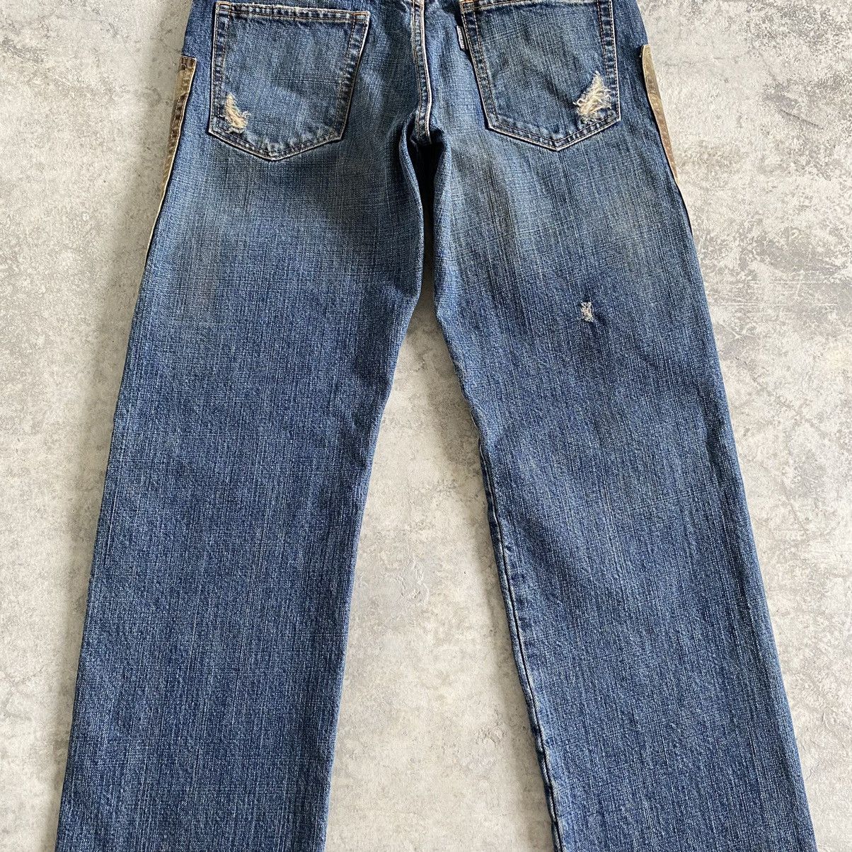 Kiminori Morishita 1990’s Tete Homme Hybrid Camo Double Knee Jeans Size US 29 - 15 Thumbnail