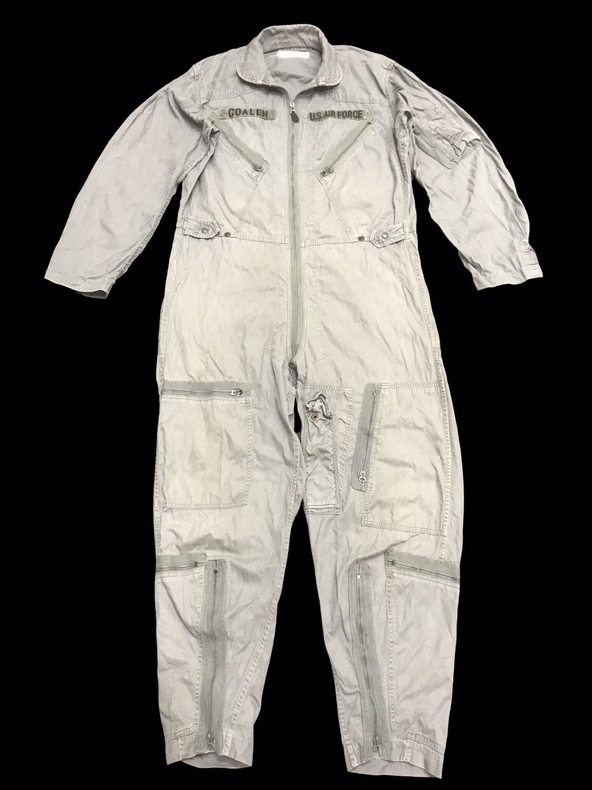 Vintage 💥VINTAGE 60s💥Very Rare 60s USAF Flight Overall F421 Size US 39 - 1 Thumbnail