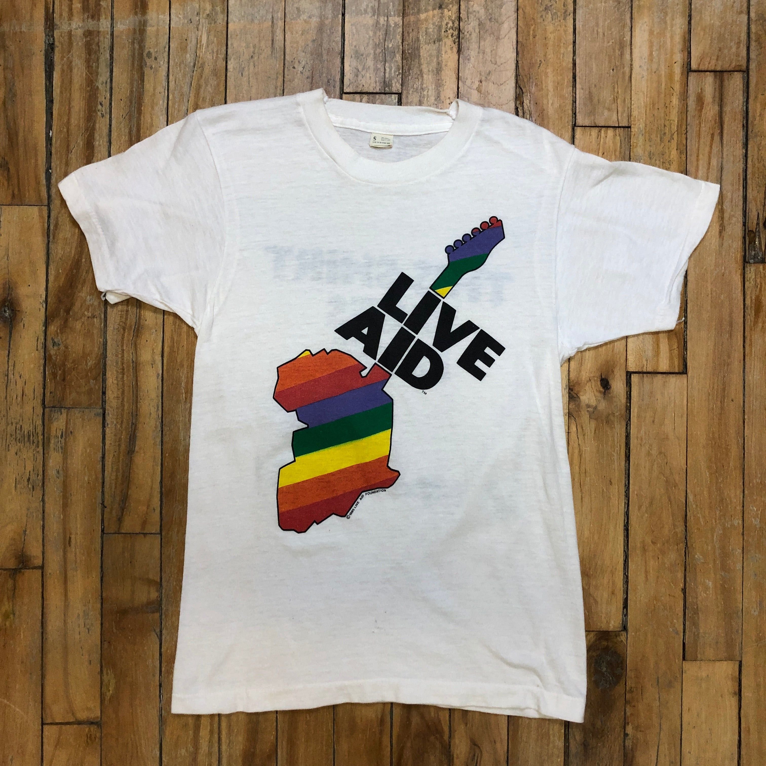 Other 1985 Live Aid Music Festival "This Shirt Saves Lives" Made In USA Screen Stars Single Stitch T-Shirt Size Small Size US S / EU 44-46 / 1 - 4 Thumbnail